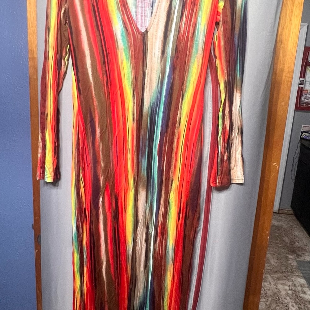 Long colorful maxi dress